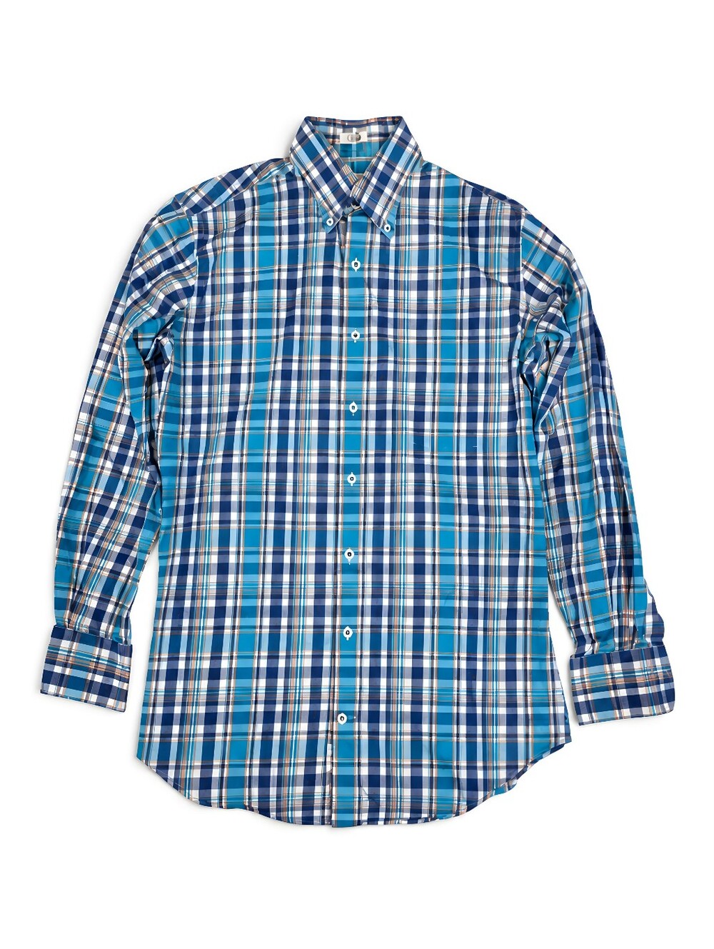Peter Millar Men's 100% Cotton Multicolored Plaid Button Down Shirt